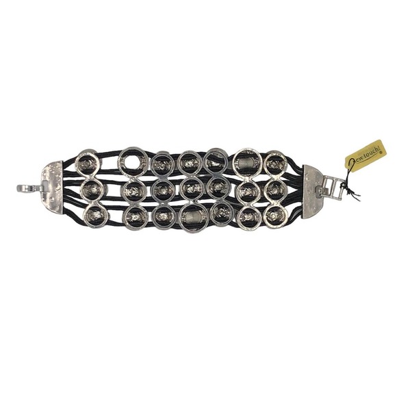 New Touch! Brand Vintage Sparkly Crystal Bracelet Lots of Bling NWT - Picture 4 of 7